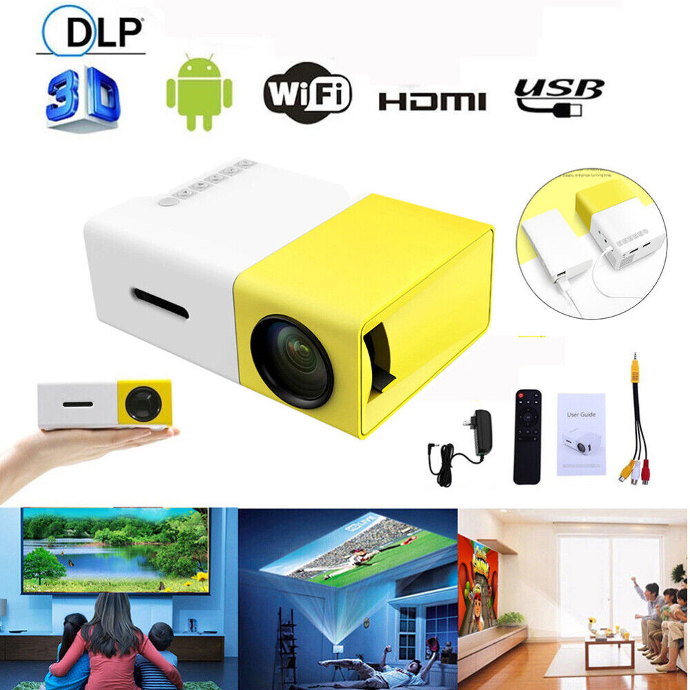 Projecteur Home Cinéma Multimédia 1080P Borrego YG300 FULL HD - تنزوت