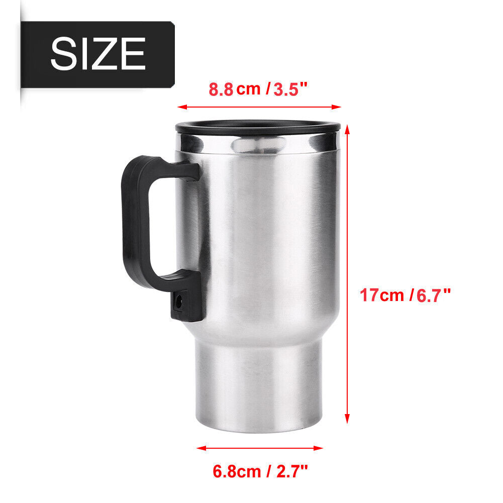 Thermos electrique chauffant pour voiture avec prise Allume Cigare Chauffe Eau,Thé,Café - تنزوت