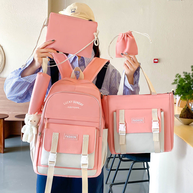 Ensemble-de-sacs-d-cole-Kawai-pour-adolescents-5Pcs-YISIYUAN-Bleu-محفظة-5-قطع-كاواي-أزرق.png