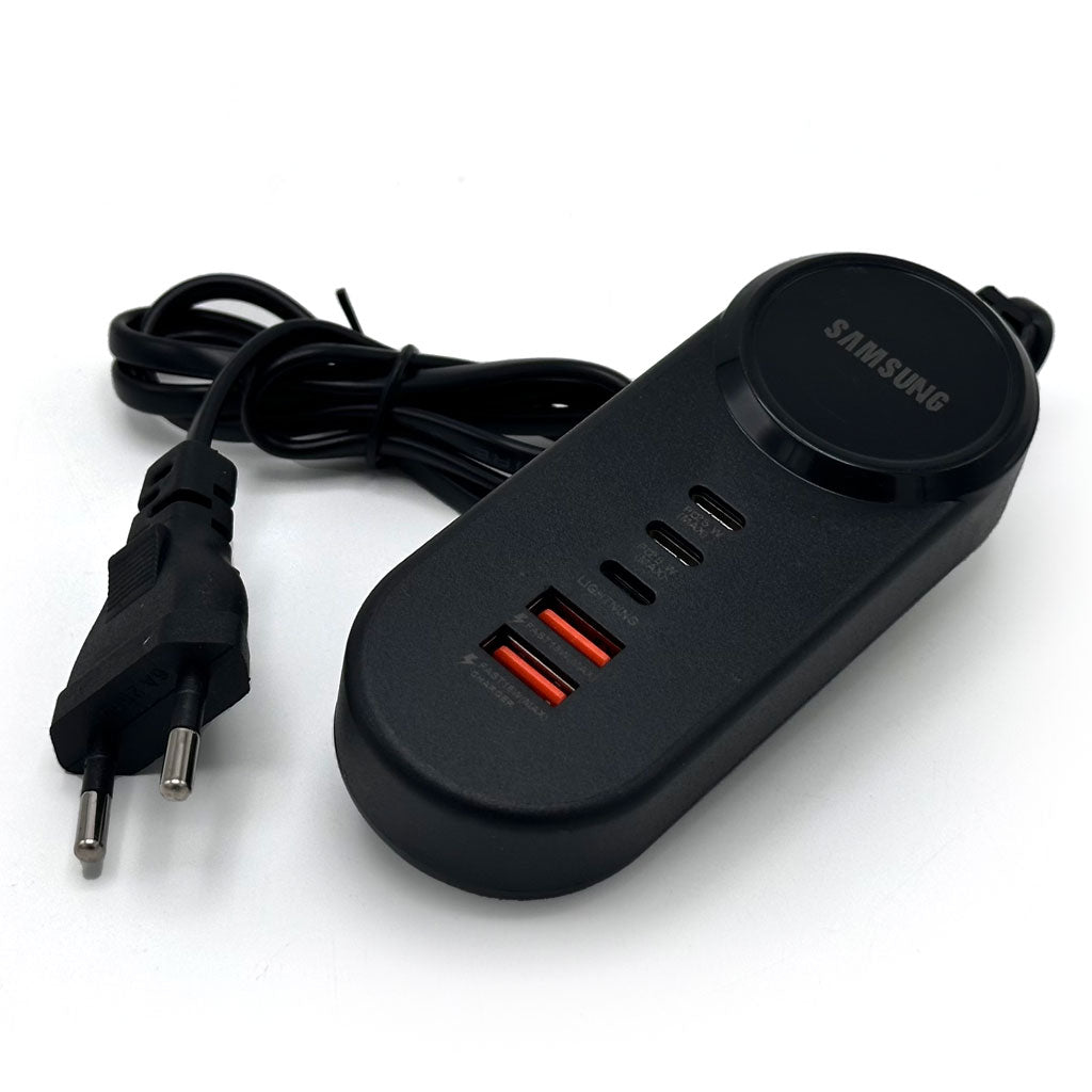 Power Socket Charge rapide Samsung, 25 W 5 Ports Type-C USB Lightning – مقبس شحن سريع سامسونغ تنزوت