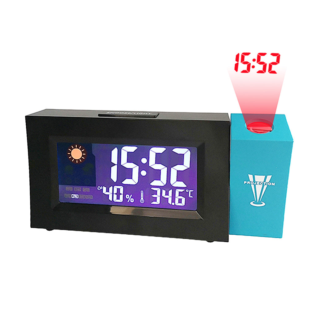 Réveil numérique de Projection, fonction Snooze, Angle réglable, rétro-éclairage - تنزوت