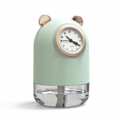 humidificateur avec horloge et Spray pour bureau 7 Couleur led 300 ML - تنزوت