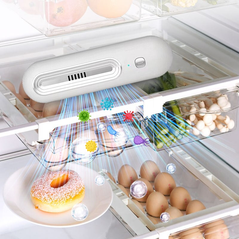 Purificateur d'air pour réfrigérateur et stérilisateur , désodorisant , garde les aliments et la fraîcheur منقي ومعقم هواء الثلاجة، ومزيل الروائح الكريهة، ويحافظ على الطعام طازجًا تنزوت