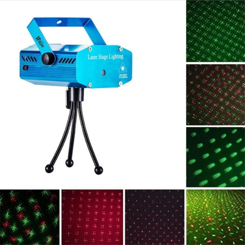 Projecteur de lumières laser LED RG stroboscopique à commande vocale 3 modes - تنزوت