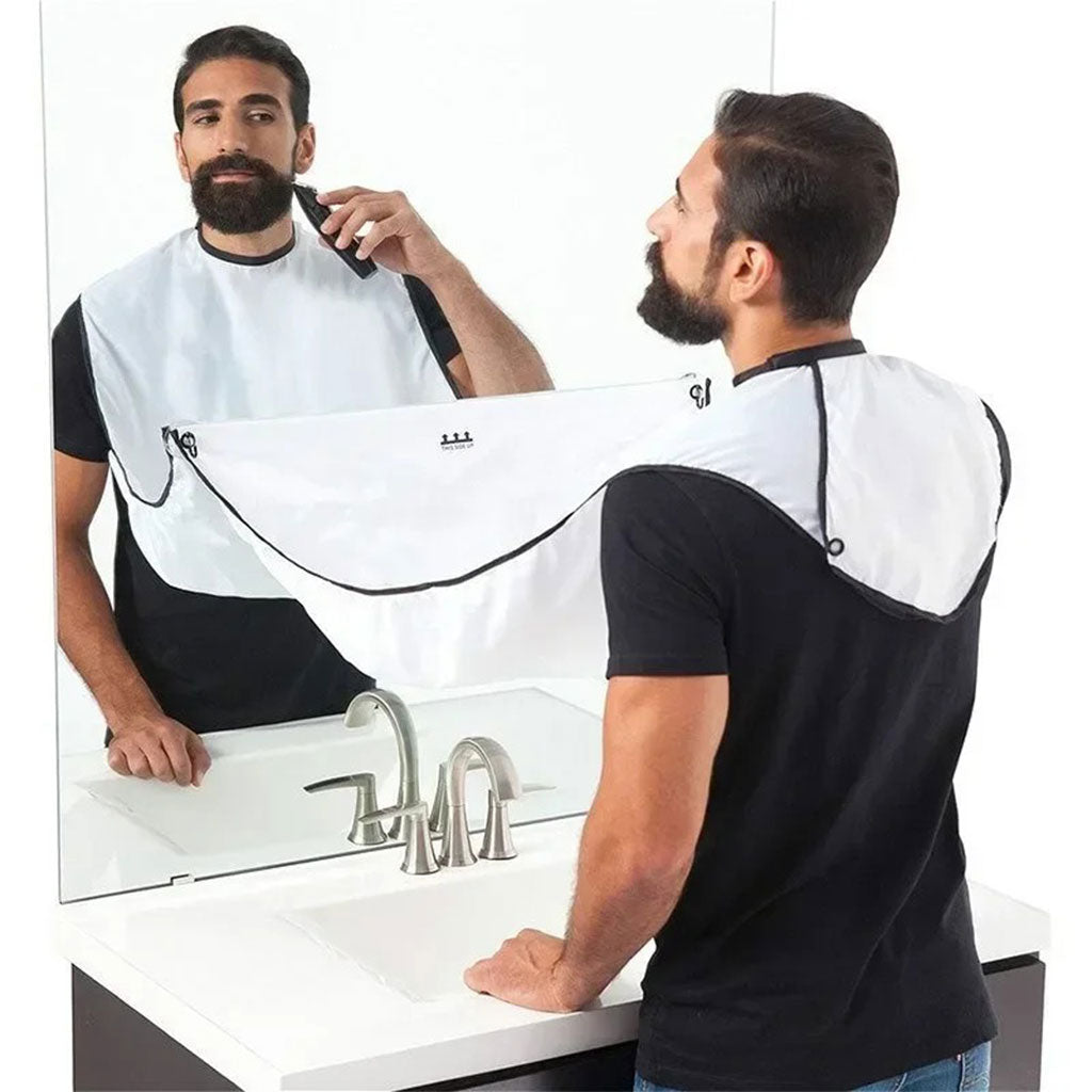 Bavoir à Barbe Pour Homme Tissue Imperméable – مأزر حلاقة يثبت على المرآة تنزوت