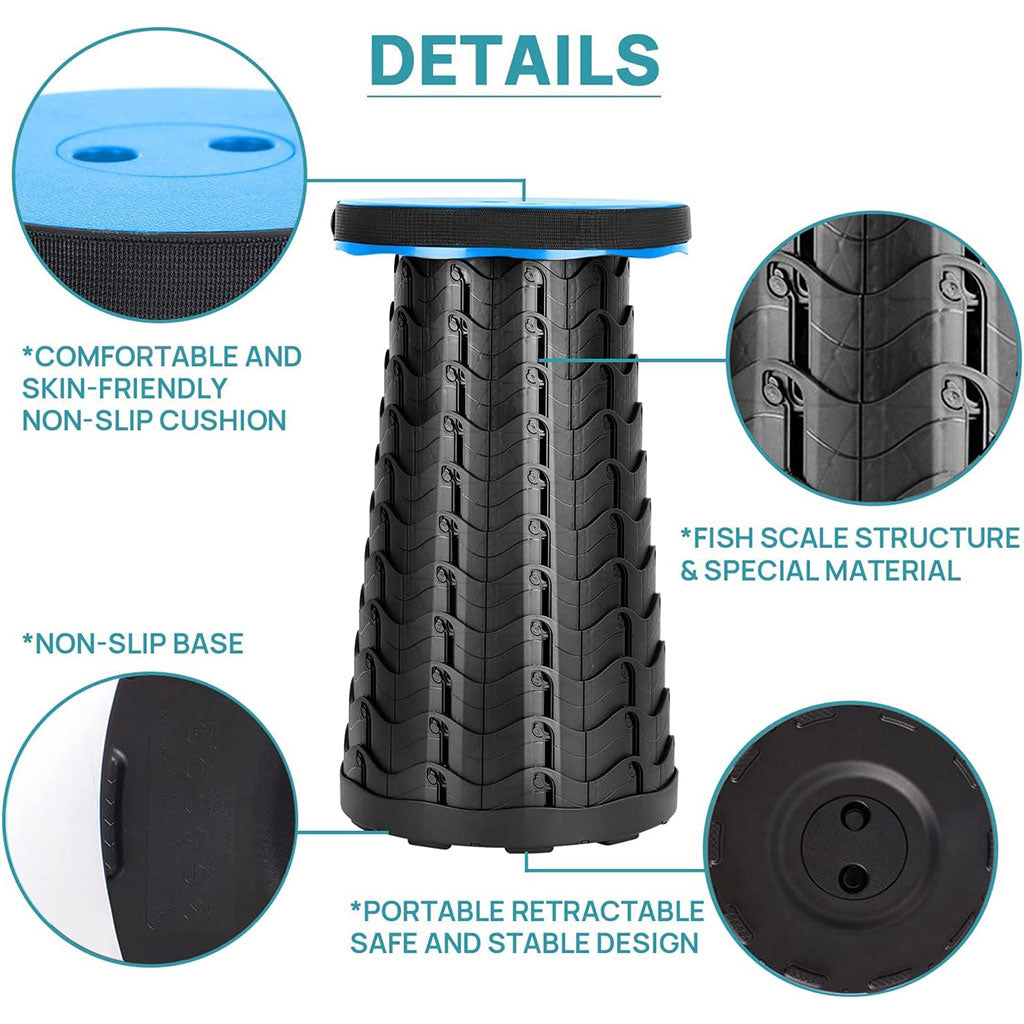 Tabouret Télescopique Portable pour Camping et Sorties – كرسي تليسكوبي محمول تنزوت