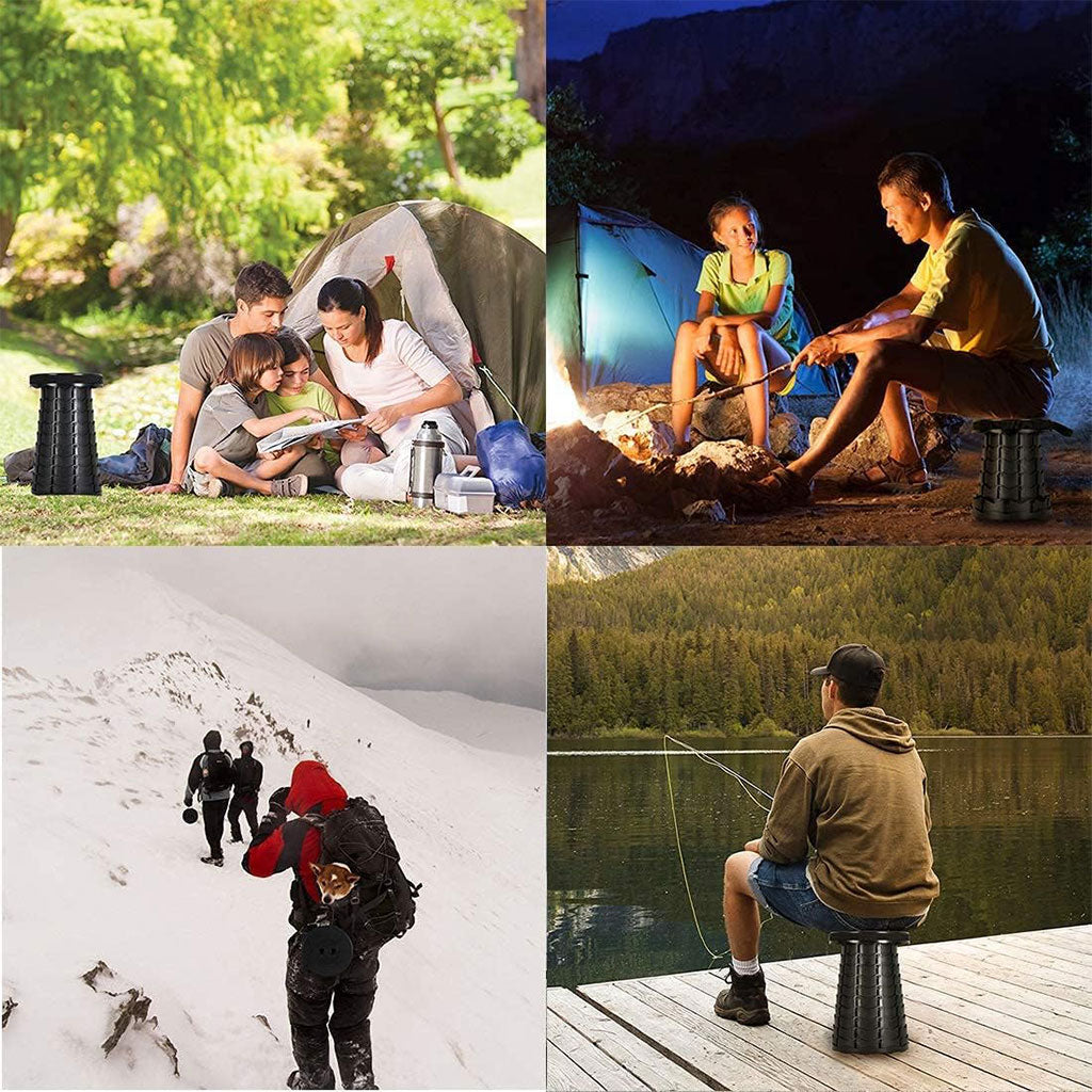 Tabouret Télescopique Portable pour Camping et Sorties – كرسي تليسكوبي محمول تنزوت