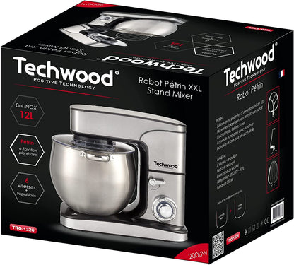 Techwood Robot Pétrin Professionel 12L 2000W TRO-1226 تنزوت