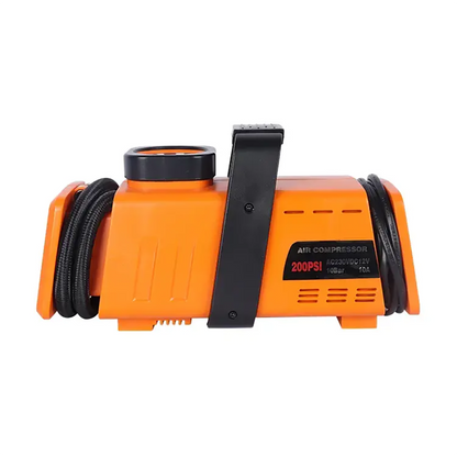 Compresseur d’aire a double adaptateur 220v/12v- 200psi - Orange - تنزوت