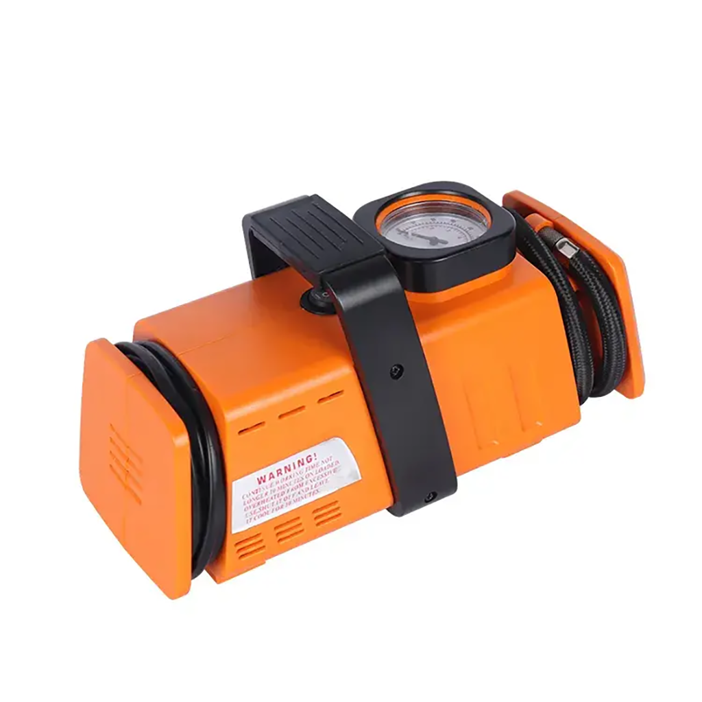 Compresseur d’aire a double adaptateur 220v/12v- 200psi - Orange - تنزوت