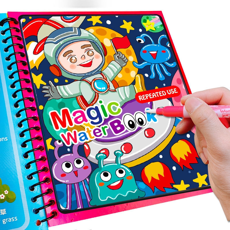 Livre De Dessin À L'eau Magique, Jouet de Coloriage Réutilisable Pour enfants - كتاب رسم الماء السحري، كتاب تلوين قابل لإعادة الاستخدام للأطفال تنزوت