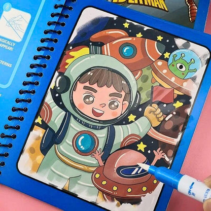 Livre De Dessin À L'eau Magique, Jouet de Coloriage Réutilisable Pour enfants - كتاب رسم الماء السحري، كتاب تلوين قابل لإعادة الاستخدام للأطفال تنزوت